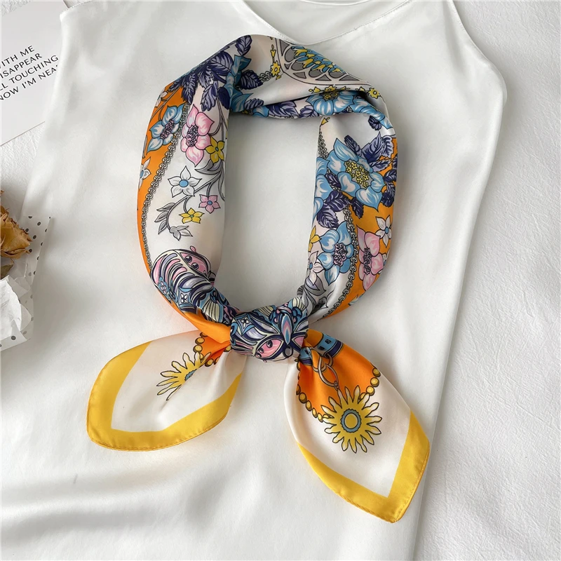 Print Silk Square Scarf for Women Hijab Headband Shawl Wrap Lady Neckerchief Hand Bag Foulard Female Hair Accessories Headwear
Print Silk Square Scarf for Women Hijab Headband Shawl Wrap Lady Neckerchief Hand Bag Foulard Female Hair Accessories Headwear
