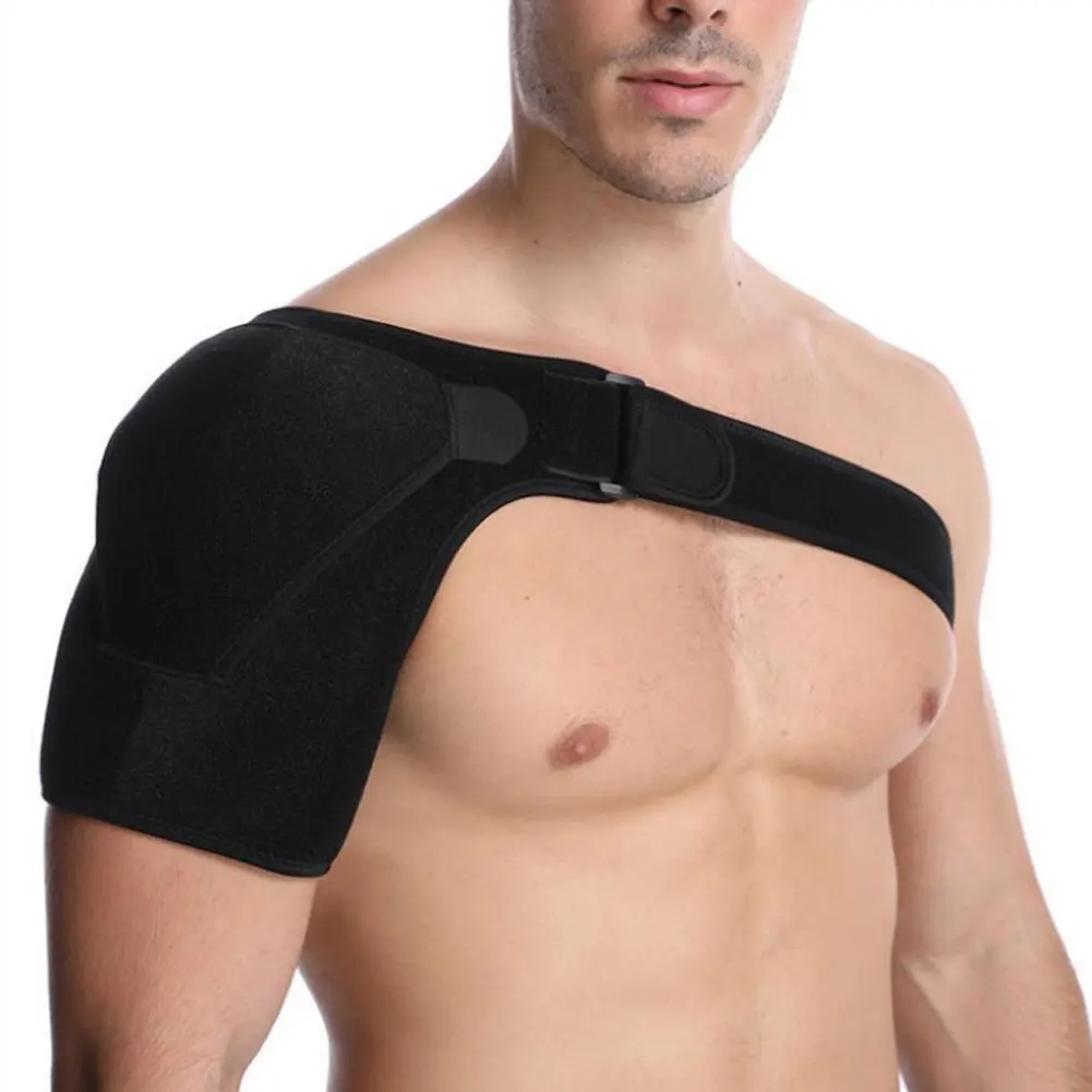 Shoulder Support Brace Adjustable Breathable Gym Sports Care Single Support Back Brace Guard Strap Wrap Belt Band Pads Bandage
Shoulder Support Brace Adjustable Breathable Gym Sports Care Single Support Back Brace Guard Strap Wrap Belt Band Pads Bandage