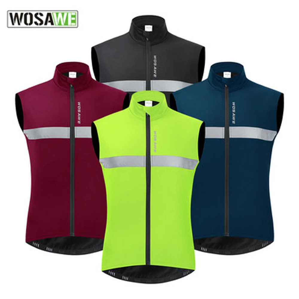 WOSAWE Mountain Bike Cycling Fleece Cold Vest Jacket Windproof Warm Vest Cycling Winter Jacket for Men and Women
WOSAWE Mountain Bike Cycling Fleece Cold Vest Jacket Windproof Warm Vest Cycling Winter Jacket for Men and Women