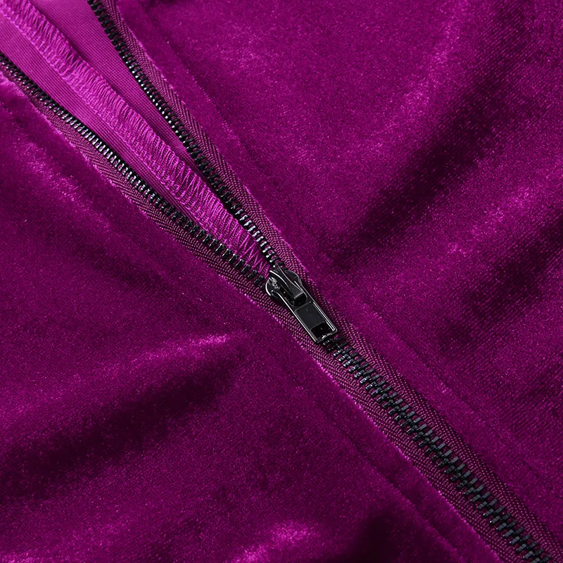 Viifaa Purple Velvet Zipper Front Elegant Stacked Jumpsuit Women Long Sleeve Winter Clothes 2020 Streetwear Bodycon Jumpsuits
Viifaa Purple Velvet Zipper Front Elegant Stacked Jumpsuit Women Long Sleeve Winter Clothes 2020 Streetwear Bodycon Jumpsuits