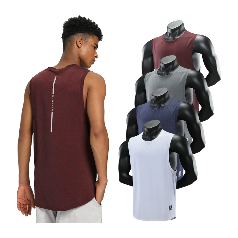 Men Sport Vests Reflective Prints Running Tank Top Muscle Gym Sleeveless Summer Quick Dry Bodybuilding Vest Singlets 
Men Sport Vests Reflective Prints Running Tank Top Muscle Gym Sleeveless Summer Quick Dry Bodybuilding Vest Singlets