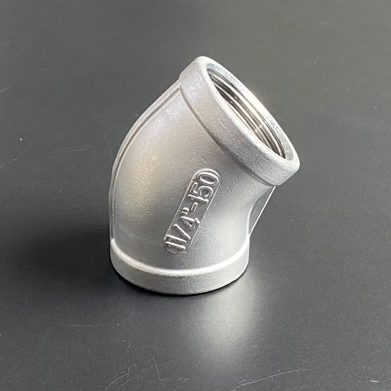 1-1/4“ BSP Female Thread 304 Stainless Steel Elbow 45 Degree Pipe Fitting Connector Joint Adapter
1-1/4“ BSP Female Thread 304 Stainless Steel Elbow 45 Degree Pipe Fitting Connector Joint Adapter