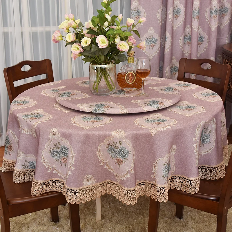 waterproofTablecloth round Table Fabric 1.5 M Table Living Room round Household Lace Turntable European-Style Purple Table Cloth
waterproofTablecloth round Table Fabric 1.5 M Table Living Room round Household Lace Turntable European-Style Purple Table Cloth