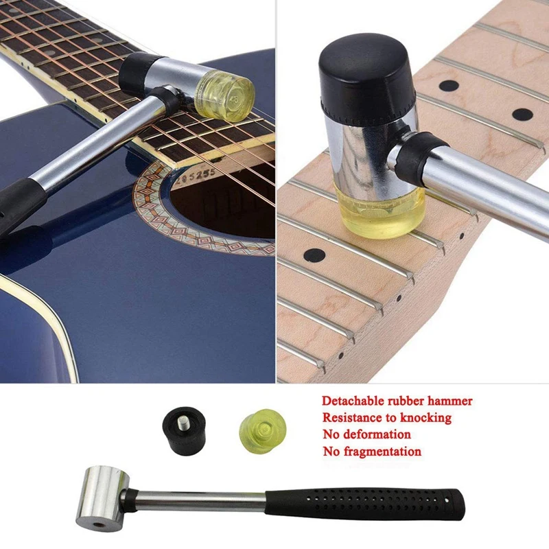 Guitar Luthier Tool Kit Include Fret Rubber Hammer, Guitar Fret Crowning File, Fret Rocker Leveling, 2 Pcs Fingerboard Guards Pr
Guitar Luthier Tool Kit Include Fret Rubber Hammer, Guitar Fret Crowning File, Fret Rocker Leveling, 2 Pcs Fingerboard Guards Pr