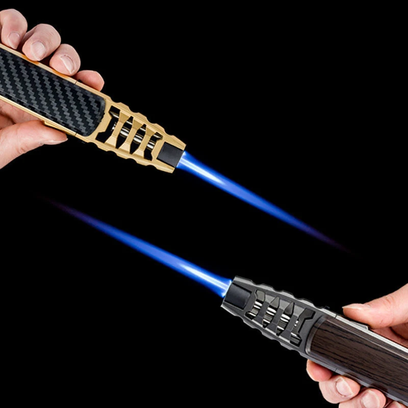 New Outdoor Gas Torches Lighter Jet Turbo Windproof Kitchen BBQ Lighter Metal Butane Pen Spray Gun Cigar Pipe Lighter Gadgets
New Outdoor Gas Torches Lighter Jet Turbo Windproof Kitchen BBQ Lighter Metal Butane Pen Spray Gun Cigar Pipe Lighter Gadgets