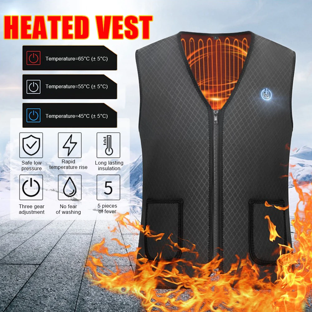 Outdoor Heated Jacket Heating Vest Hiking Clothing Heated Vest Warm Vest For Men And Women Hiking, Hunting, Motorcycle, Camping
Outdoor Heated Jacket Heating Vest Hiking Clothing Heated Vest Warm Vest For Men And Women Hiking, Hunting, Motorcycle, Camping