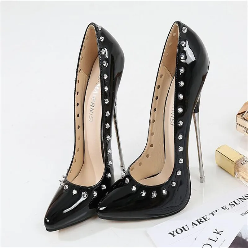 New high-quality pointed-toe women's shoes 16cm metal stiletto heels Ladies shoes Fashion show Nightclub America 4-15
New high-quality pointed-toe women's shoes 16cm metal stiletto heels Ladies shoes Fashion show Nightclub America 4-15