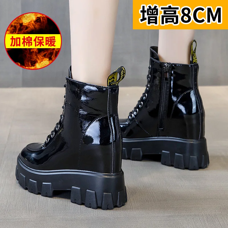 8 cm Inside Women's Boots New Lean Boots In Autumn Winter 2020 ins British Style Leather Short Boots Martin Boots Boots Goth
8 cm Inside Women's Boots New Lean Boots In Autumn Winter 2020 ins British Style Leather Short Boots Martin Boots Boots Goth
