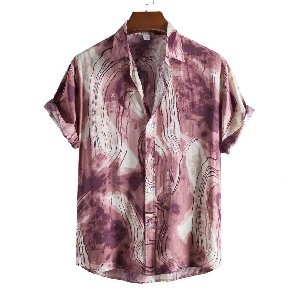 Short Sleeve Men Shirt Turn-down Collar Casual Tie Dye Print Loose Summer Shirt Beachwear Summer Geometric Plus Size Shirts 2021
Short Sleeve Men Shirt Turn-down Collar Casual Tie Dye Print Loose Summer Shirt Beachwear Summer Geometric Plus Size Shirts 2021