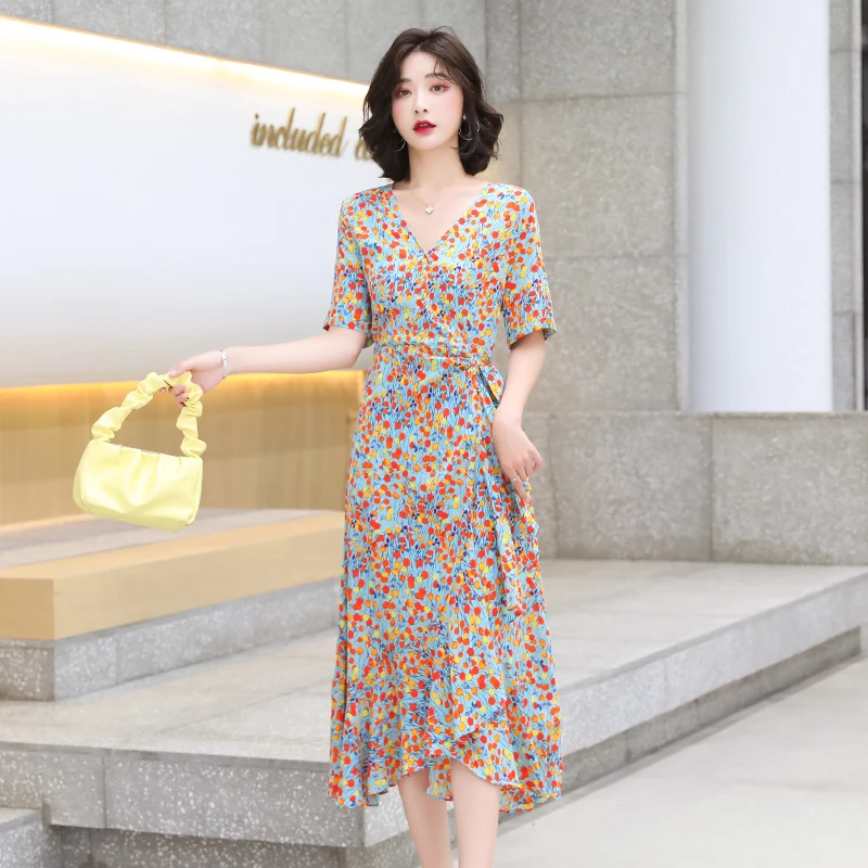 Vestido De Mujer Verano Short Sleeve Dress Casual Boho Clothing Vestito Floreale Streetwear Women Midi Elbise Plus Size Dresses
Vestido De Mujer Verano Short Sleeve Dress Casual Boho Clothing Vestito Floreale Streetwear Women Midi Elbise Plus Size Dresses