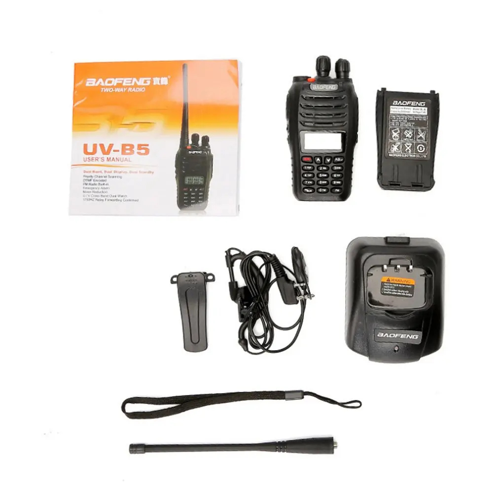 Baofeng UV-B5 Портативный иди и болтай Walkie Talkie “иди двойной ремешок два варианта Ham