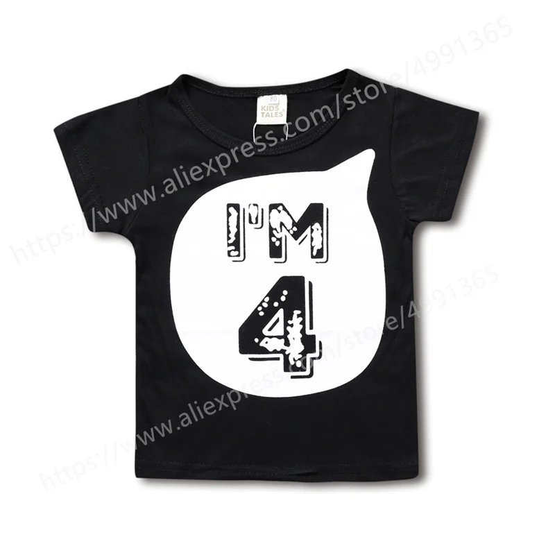 Boys Girls T Shirt Kids Clothes 1 2 3 4 5 6 Years Birthday Number T-Shirt Summer Cotton Short Sleeve T Shirt Tops
Boys Girls T Shirt Kids Clothes 1 2 3 4 5 6 Years Birthday Number T-Shirt Summer Cotton Short Sleeve T Shirt Tops