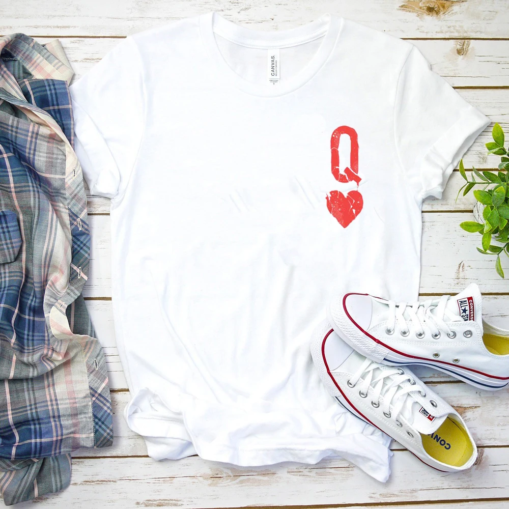 2020 Hot Sale Funny Graphic Queen of Hearts Tee Females Fashion Holiday Shirt Trucker Workout Vacation Tops&tee
2020 Hot Sale Funny Graphic Queen of Hearts Tee Females Fashion Holiday Shirt Trucker Workout Vacation Tops&tee