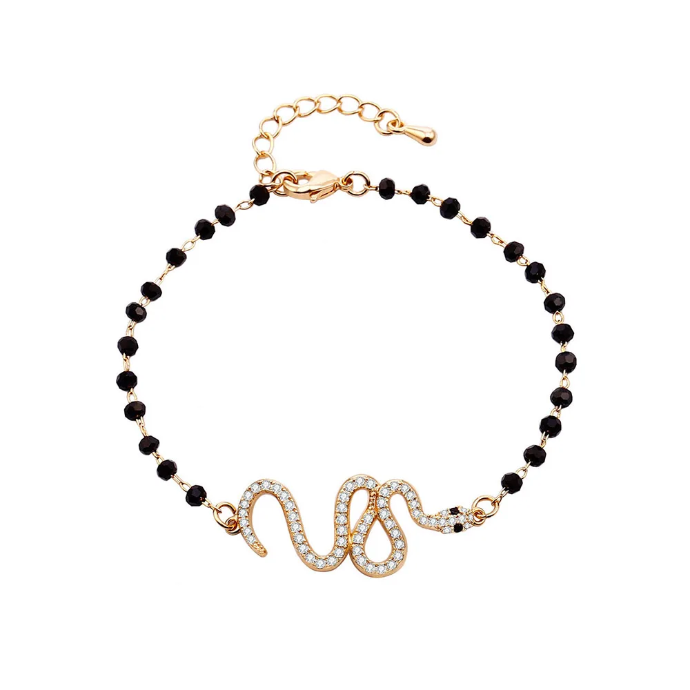2020 New Design Rhinestone Snake Bracelet for Women Black Crystal Beads Chain Jewelry Female Gift 2020
2020 New Design Rhinestone Snake Bracelet for Women Black Crystal Beads Chain Jewelry Female Gift 2020