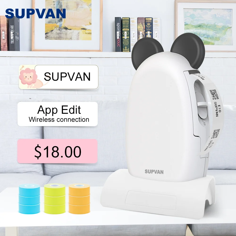 Supvan Этикетировочная машина E10, беспроводная умная Этикетировочная машина, принтер этикеток с лентами, Новинка
Supvan Этикетировочная машина E10, беспроводная умная Этикетировочная машина, принтер этикеток с лентами, Новинка