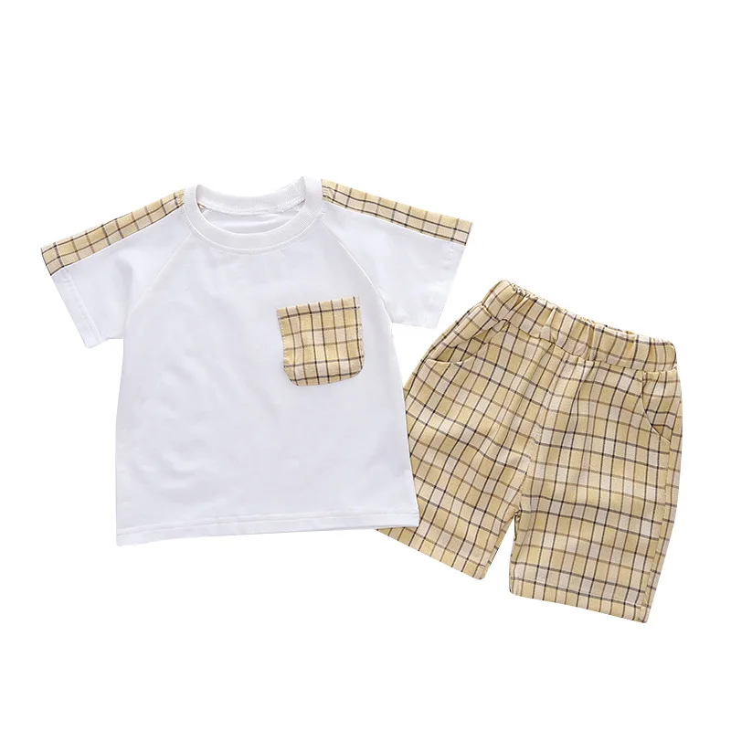 HYLKIDHUOSE Summer Baby Boys Clothing Sets Toddler Infant Casual Outfit Short Sleeve T Shirt Plaid Shorts Kids Sports Clothes
HYLKIDHUOSE Summer Baby Boys Clothing Sets Toddler Infant Casual Outfit Short Sleeve T Shirt Plaid Shorts Kids Sports Clothes