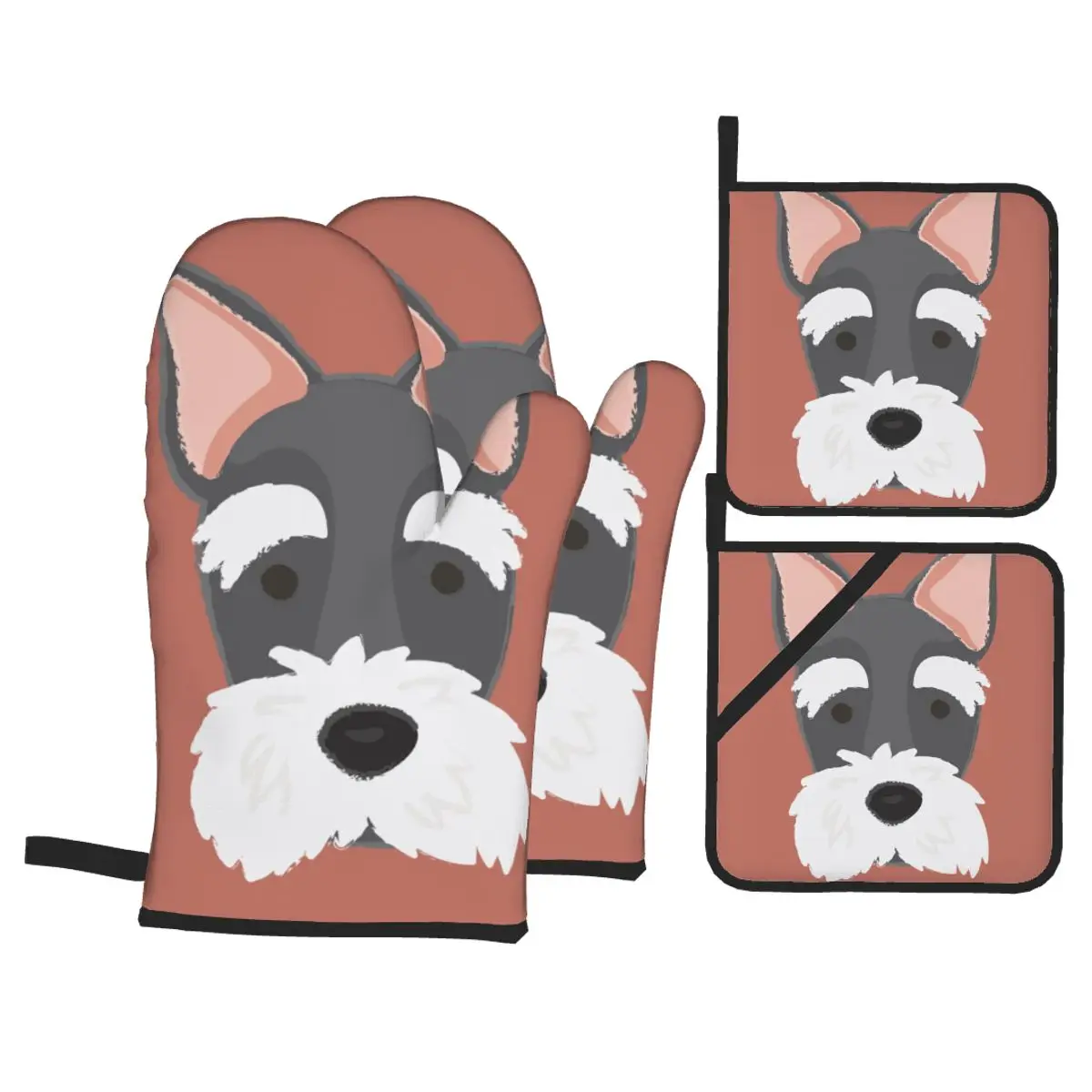 4pcs Kitchen Gloves Insulation Pad Cooking Microwave Gloves Scottish Terrier Dog Baking BBQ Oven Potholder Pad Oven Mitts
4pcs Kitchen Gloves Insulation Pad Cooking Microwave Gloves Scottish Terrier Dog Baking BBQ Oven Potholder Pad Oven Mitts