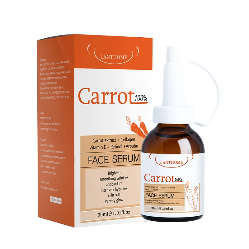 Natural Carrot Serum Face Whitening Serum Brighten Blemish Freckle Remover Reduces Fine Lines Moisturizes Skin Care Serum TSLM1
Natural Carrot Serum Face Whitening Serum Brighten Blemish Freckle Remover Reduces Fine Lines Moisturizes Skin Care Serum TSLM1