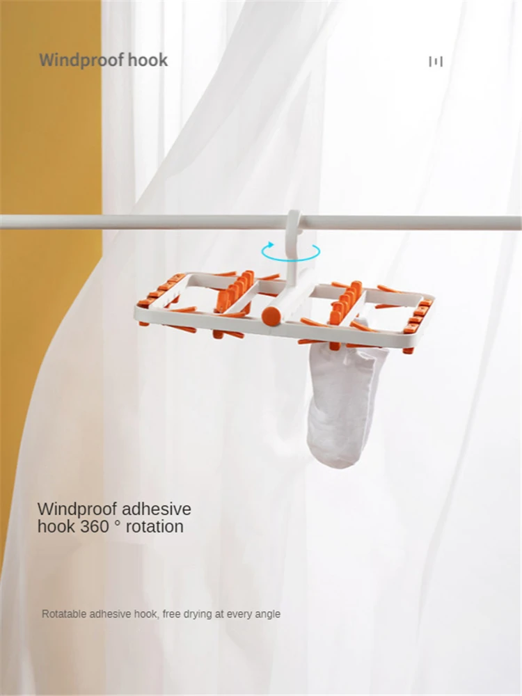 B-LIFE Foldable Plastic Clothes Hanger 24 Clips Clothes Drying Rack Windproof Plastic for Socks Underwear Shoe Insoles Kids Coat
B-LIFE Foldable Plastic Clothes Hanger 24 Clips Clothes Drying Rack Windproof Plastic for Socks Underwear Shoe Insoles Kids Coat