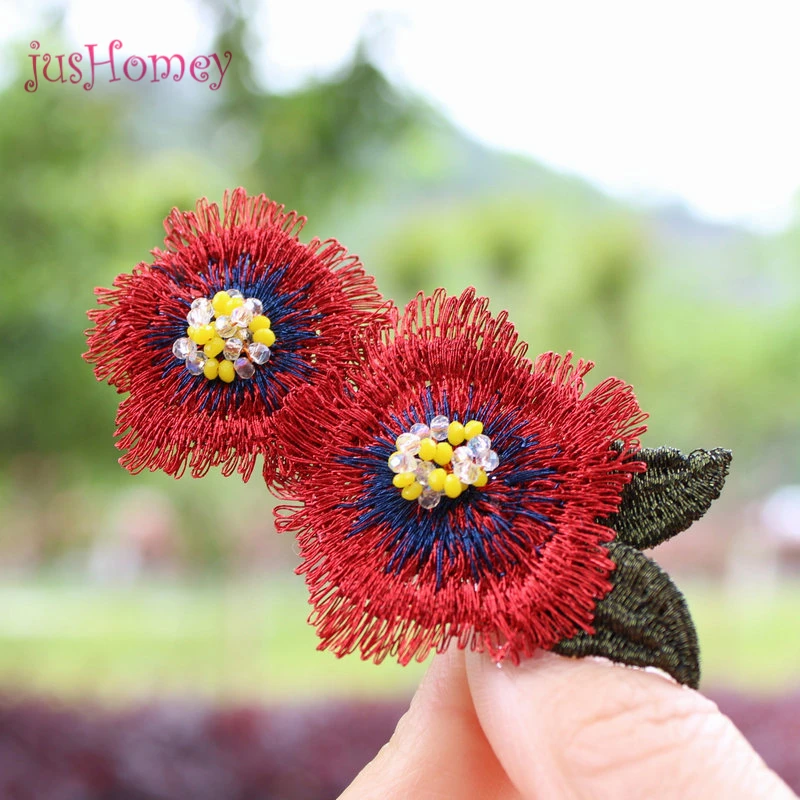 1 Piece Vintage Beaded Embroidery Red Poppy Flower Hair Clips Handmade Hair Jewelry for Wedding Bridal Hair Accessory
1 Piece Vintage Beaded Embroidery Red Poppy Flower Hair Clips Handmade Hair Jewelry for Wedding Bridal Hair Accessory