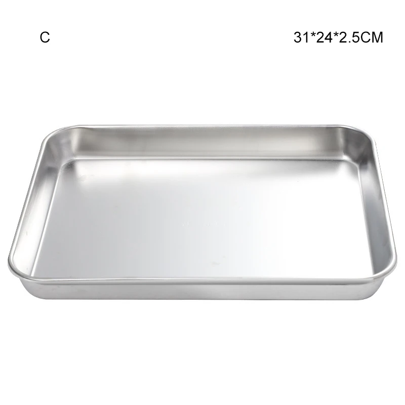 Cake Baking Pans Stainless Steel Toaster Oven Pan Home Barbeque Grill Sheet Tray Sushi Cookie Cooking Sheet Kitchen Accessories
Cake Baking Pans Stainless Steel Toaster Oven Pan Home Barbeque Grill Sheet Tray Sushi Cookie Cooking Sheet Kitchen Accessories
