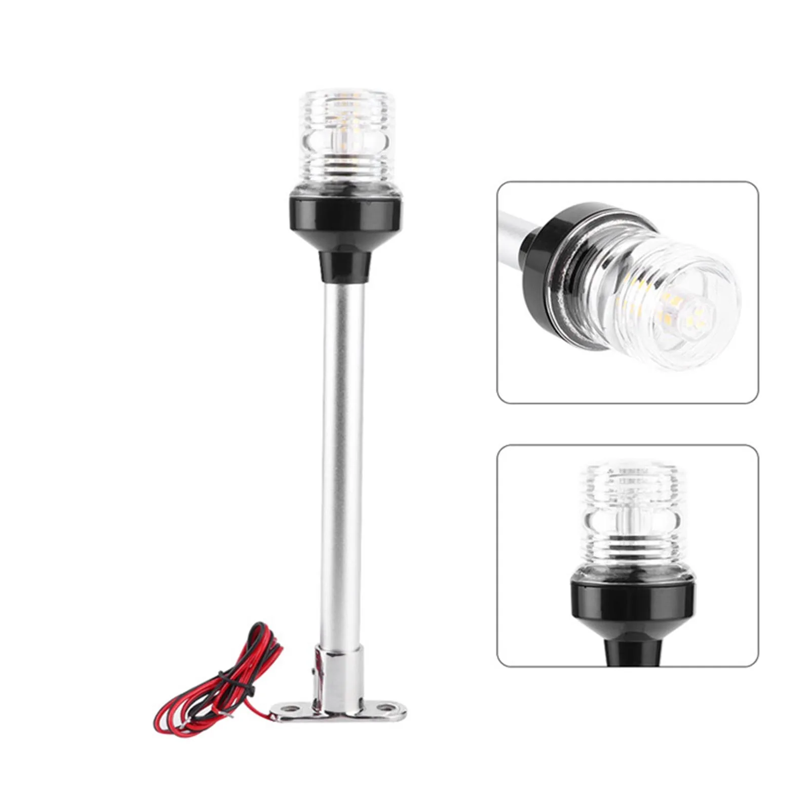 Boat Navigation Flip Up LED Light, Stern Anchor Ligh, 316 Bracket Light 360 Degree Navigation Light Yacht Accessories
Boat Navigation Flip Up LED Light, Stern Anchor Ligh, 316 Bracket Light 360 Degree Navigation Light Yacht Accessories