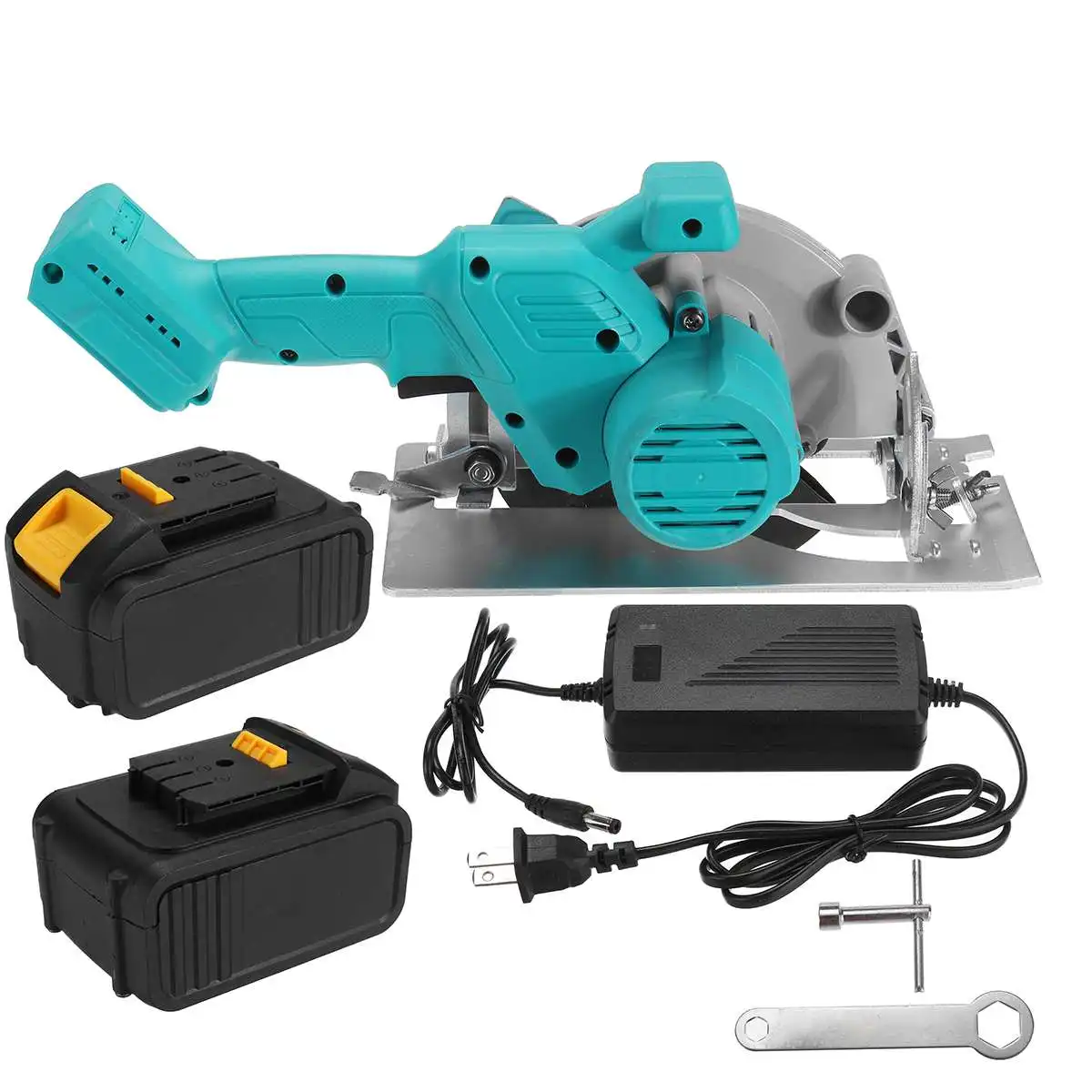 6 Inch Cordless Electric Circular Saw With 2pcs Battery Plunge Cut Track Cutting Wood Metal Tile Cutter Electric Saw Power Tool
6 Inch Cordless Electric Circular Saw With 2pcs Battery Plunge Cut Track Cutting Wood Metal Tile Cutter Electric Saw Power Tool