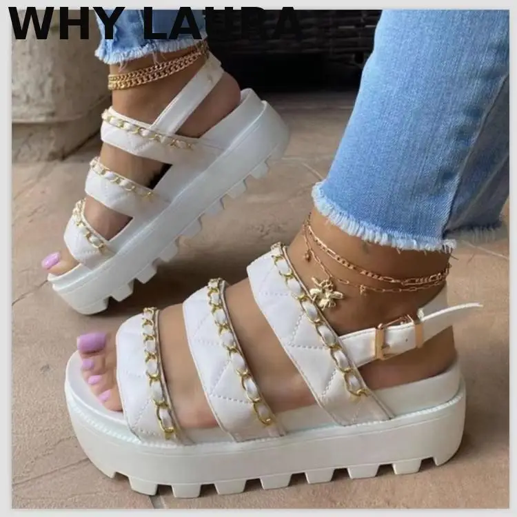 Summer 2021 women's muffin soled soft soled sandals casual one button slide outdoor beach comfortable women's toe mujer sandals
Summer 2021 women's muffin soled soft soled sandals casual one button slide outdoor beach comfortable women's toe mujer sandals