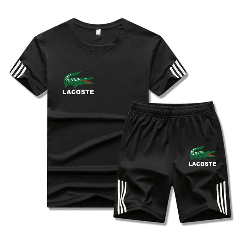 2021 Summer men's tracksuit, ice silk breathable fashion casual jogging T-shirt + men's shorts pair suit
2021 Summer men's tracksuit, ice silk breathable fashion casual jogging T-shirt + men's shorts pair suit