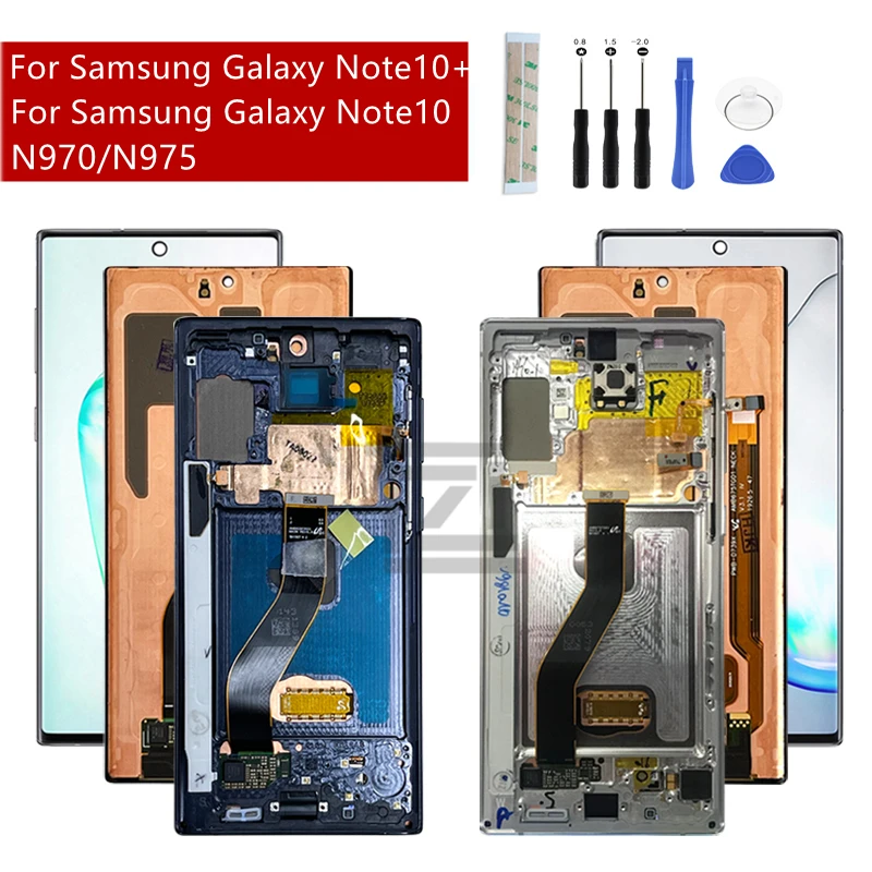 Dynamic Amoled for Samsung Galaxy Note 10 lcd N970F Digitizer Assembly +Frame for Samsung Note 10 plus N975F screen repair parts
Dynamic Amoled for Samsung Galaxy Note 10 lcd N970F Digitizer Assembly +Frame for Samsung Note 10 plus N975F screen repair parts