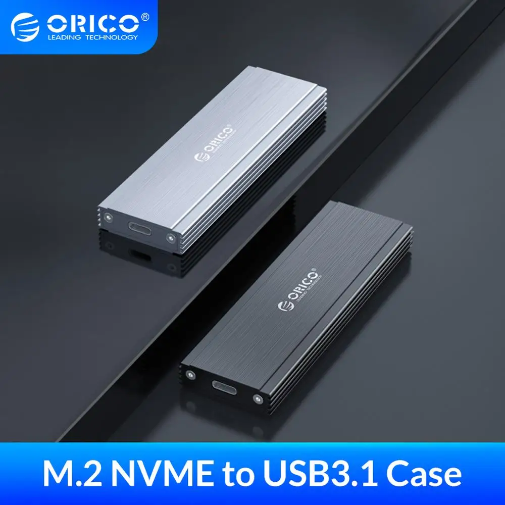 ORICO M.2 NVME SSD корпус 10 Гбит/с Поддержка UASP протокол USB3.1 Gen2 Type-C Mini чехол с кабелем типа