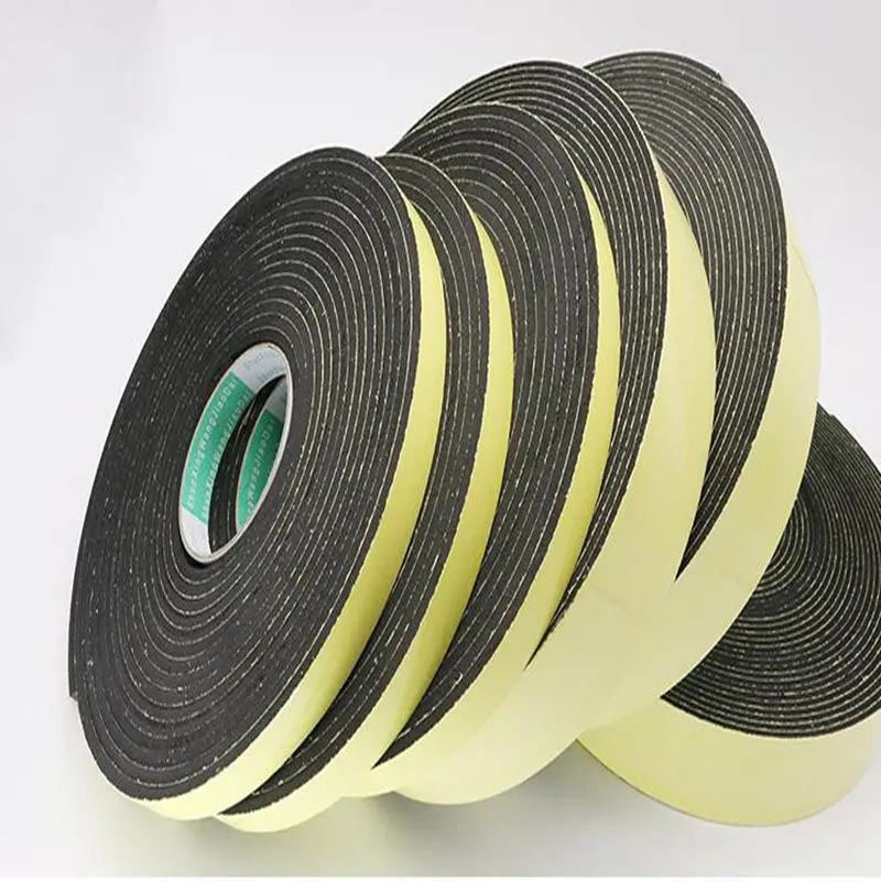 Strong adhesion EVA black sponge foam rubber tape anti-collision seal strip 1, 2, 3mm thick
Strong adhesion EVA black sponge foam rubber tape anti-collision seal strip 1, 2, 3mm thick