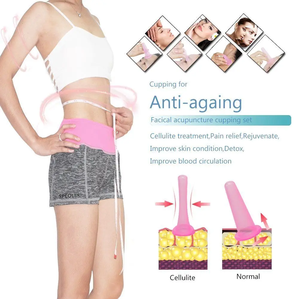 4Pcs Silicone Cupping Cup Vacuum Face Massage Cup Face Body Cupping Suction Cups Facial Leg Arm Relaxation Health Care Tool 
4Pcs Silicone Cupping Cup Vacuum Face Massage Cup Face Body Cupping Suction Cups Facial Leg Arm Relaxation Health Care Tool