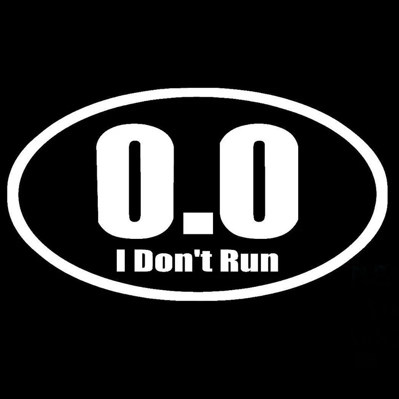 Cartoon Car Stickers Vinyl 0.0 I Don't Run Car Window Accessories Cover Scratches Waterproof PVC 18cm X 10cm
Cartoon Car Stickers Vinyl 0.0 I Don't Run Car Window Accessories Cover Scratches Waterproof PVC 18cm X 10cm