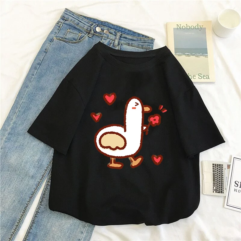 Summer Lovers Little Red Flower Big Goose Print T-Shirt Unisex Pure Cotton Round Neck 14 Color Short Sleeve New Daijuku Top
Summer Lovers Little Red Flower Big Goose Print T-Shirt Unisex Pure Cotton Round Neck 14 Color Short Sleeve New Daijuku Top
