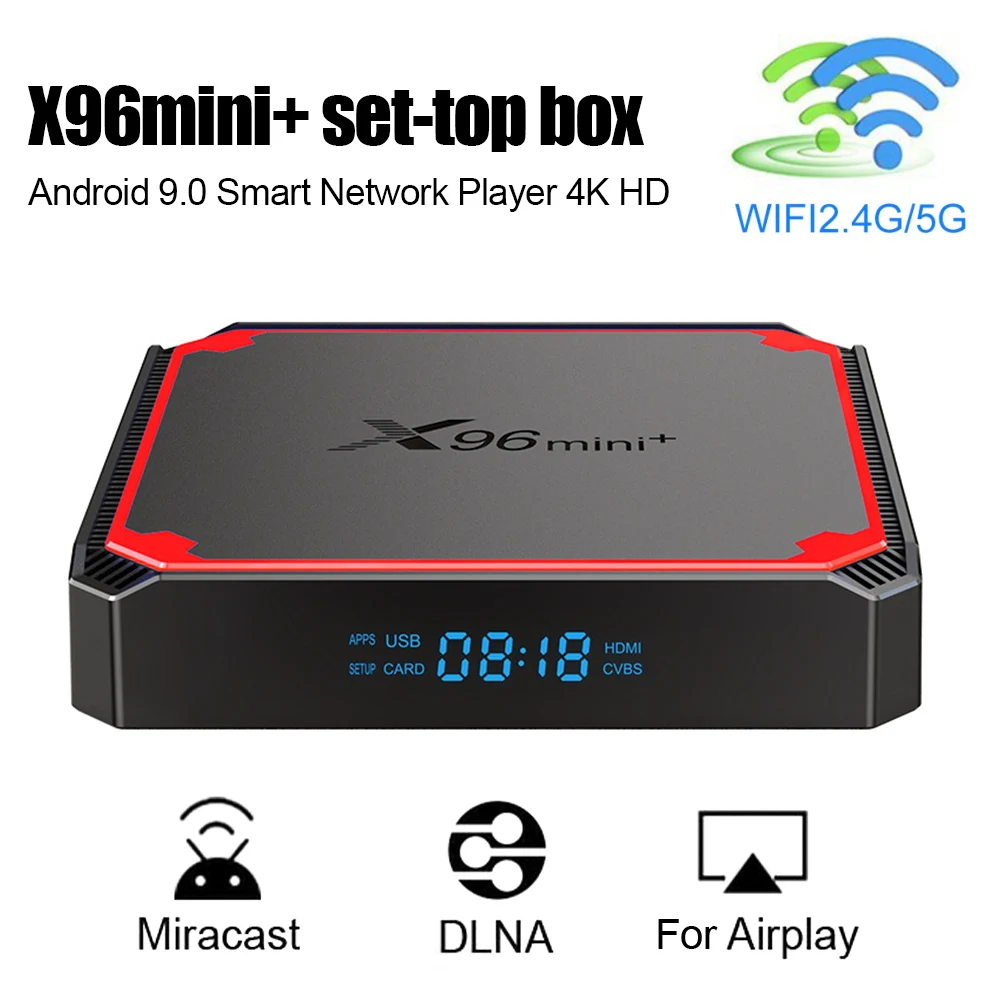 ТВ-приставка X96mini + 9,0 Android S905W4 Wifi 2 ГБ 16 ГБ Мини Смарт медиаплеер 1 ГБ 8 ГБ 2021 ТВ-приставка 4K HD плеер с HDMI кабелем
ТВ-приставка X96mini + 9,0 Android S905W4 Wifi 2 ГБ 16 ГБ Мини Смарт медиаплеер 1 ГБ 8 ГБ 2021 ТВ-приставка 4K HD плеер с HDMI кабелем