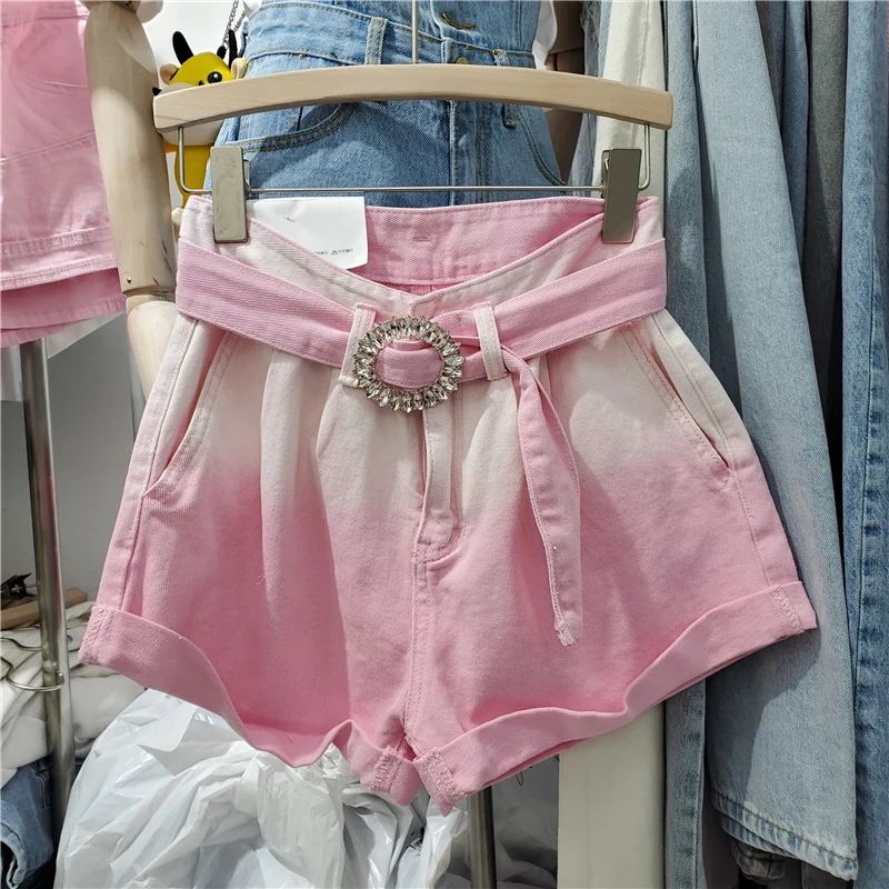 Gradient Denim Shorts for Women Summer 2021 New Trendy High Waist Korean Style Contrast Color Loose Wide-Leg Hot Pants Jean
Gradient Denim Shorts for Women Summer 2021 New Trendy High Waist Korean Style Contrast Color Loose Wide-Leg Hot Pants Jean