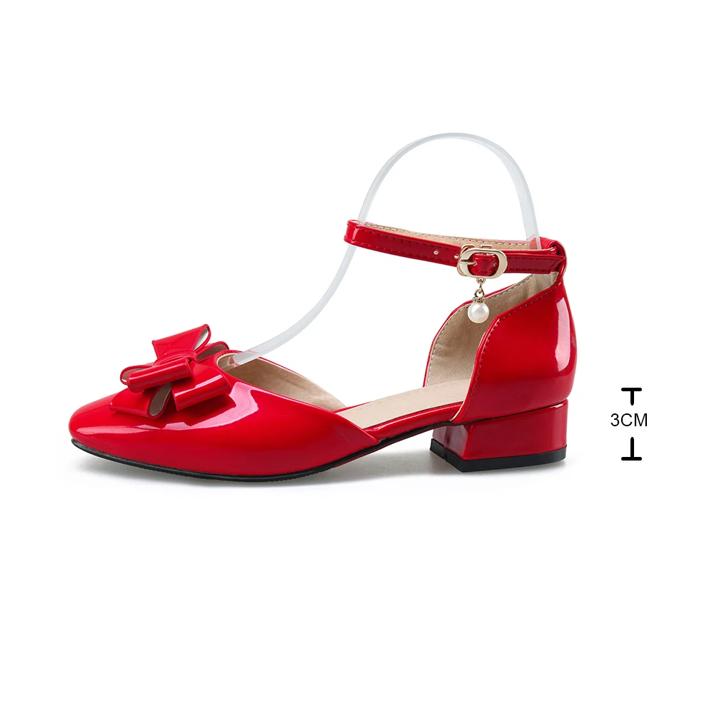 Sweet Blue Sweet Bow Shoes Women Patent Leather Pumps Ladies Round Toe Slip On Shoe Casual Ankle Strap Low Heels Plus Size 41
Sweet Blue Sweet Bow Shoes Women Patent Leather Pumps Ladies Round Toe Slip On Shoe Casual Ankle Strap Low Heels Plus Size 41