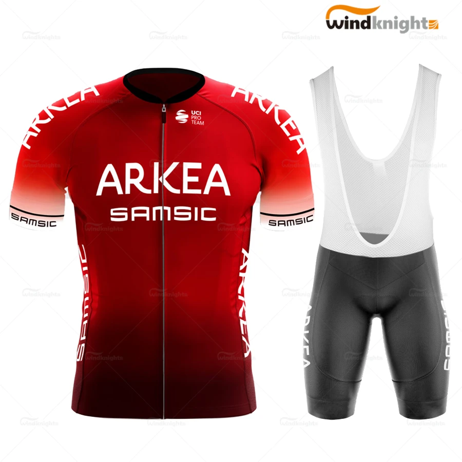 Велосипедная одежда Pro team ARKEA мужской комплект из Джерси с коротким рукавом для