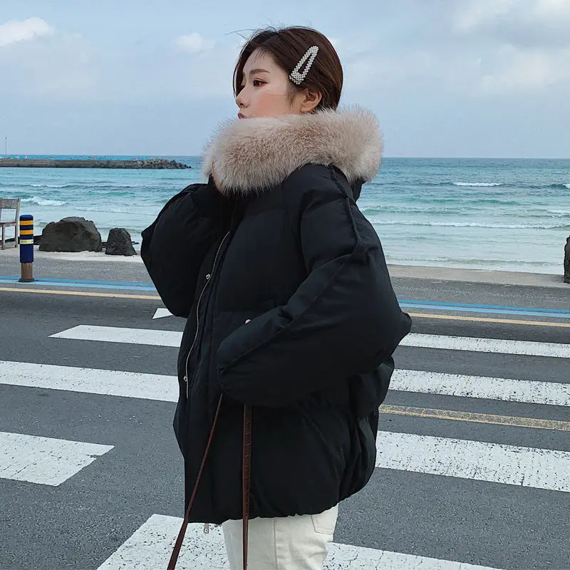 Short Style Parkas Womens Hooded Winter Coats Warm Chic Korean Style Thicken Ins Loose Tops Casual Female Ulzzang Overcoats New
Short Style Parkas Womens Hooded Winter Coats Warm Chic Korean Style Thicken Ins Loose Tops Casual Female Ulzzang Overcoats New