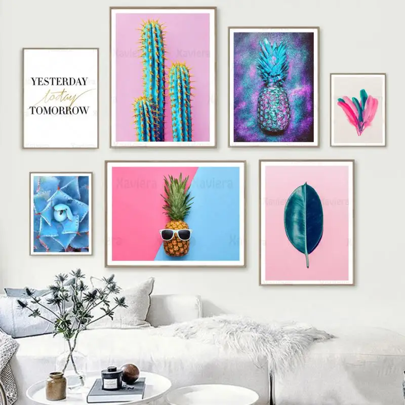 Modern Color Canvas Prints Pineapple Cactus Succulent Tropical Plant Painting Nordic Posters Wall Art Home Decor for Living Room
Modern Color Canvas Prints Pineapple Cactus Succulent Tropical Plant Painting Nordic Posters Wall Art Home Decor for Living Room