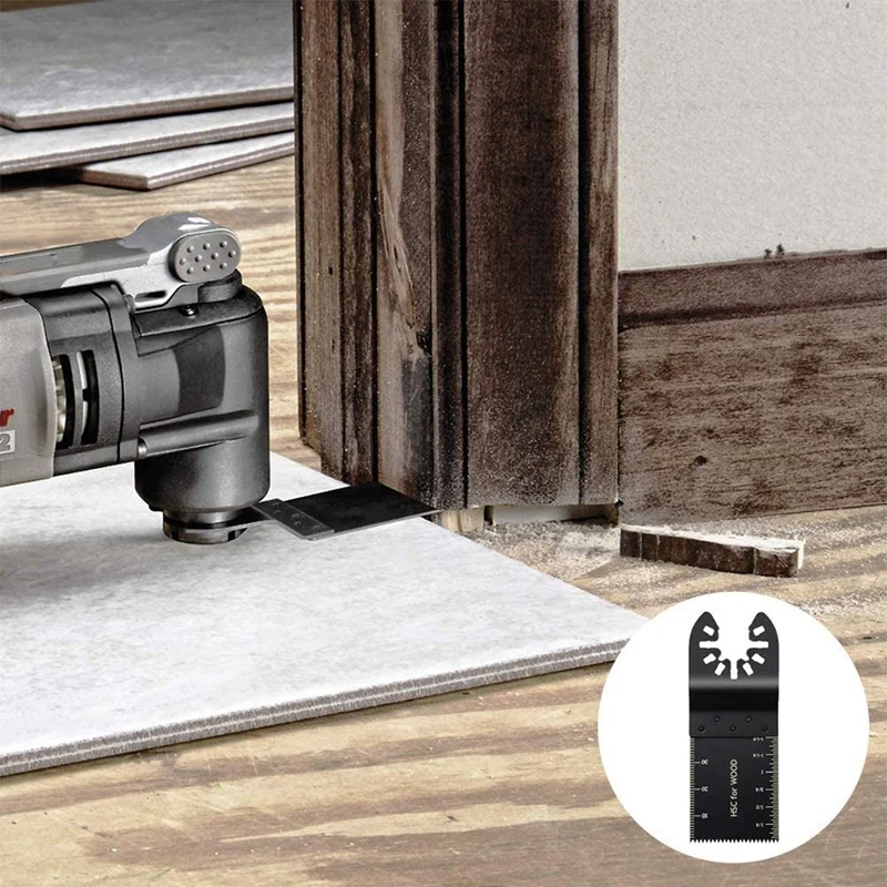 40 Oscillating Tool Saw Blade Universal Wooden Multi Tool Blade Quick Release Suitable for Porter Cable Black
40 Oscillating Tool Saw Blade Universal Wooden Multi Tool Blade Quick Release Suitable for Porter Cable Black