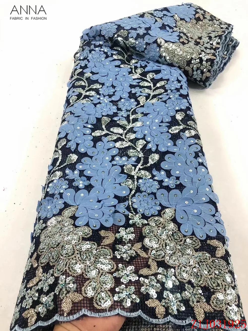 Anna sky blue nigerian mesh lace fabric embroidery with sequins 5 yards/piece 2021 high quality african net laces french fabrics
Anna sky blue nigerian mesh lace fabric embroidery with sequins 5 yards/piece 2021 high quality african net laces french fabrics