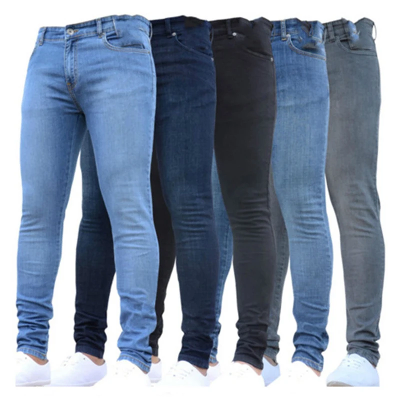 2022 Fashion New Slim Elastic Denim Men's Pants Spring Solid Tight Leggings Men's Fashion Jeans Clothing Male Casual Trousers
2022 Fashion New Slim Elastic Denim Men's Pants Spring Solid Tight Leggings Men's Fashion Jeans Clothing Male Casual Trousers