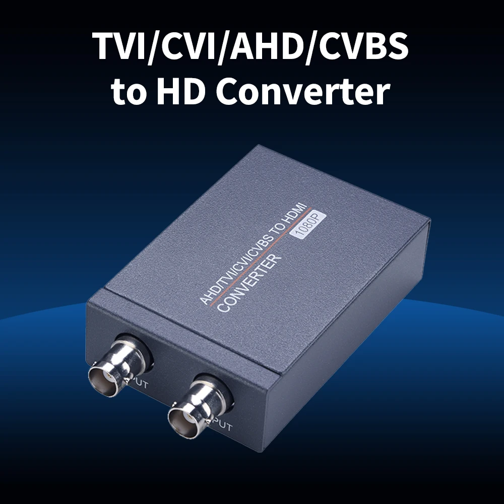 4-in-1 TVI/CVI/AHD/CVBS to HD Converter Support 720P/1080P HD Output for Security Monitoring Home Monitoring Traffic Monitoring
4-in-1 TVI/CVI/AHD/CVBS to HD Converter Support 720P/1080P HD Output for Security Monitoring Home Monitoring Traffic Monitoring