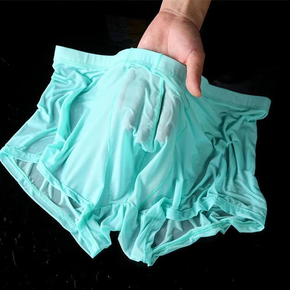 1pc Men's Panties Wet Seductive Shorts Sexy Boxer Briefs Thin Transparent Underwear Shorts Comfortable Trunks
1pc Men's Panties Wet Seductive Shorts Sexy Boxer Briefs Thin Transparent Underwear Shorts Comfortable Trunks