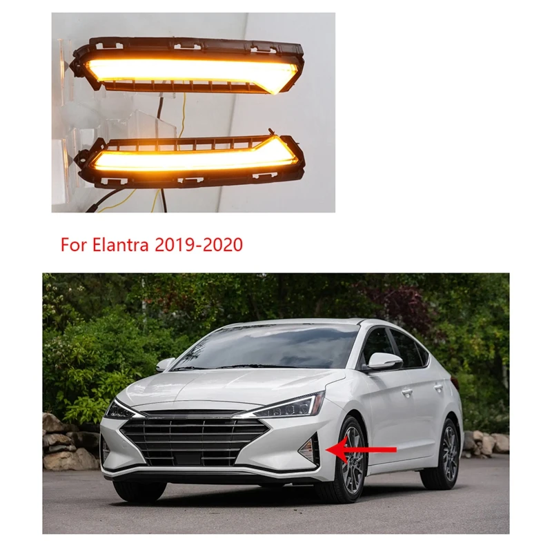 Car LED Turn Signal Light DRL Fog Light Daytime Running Light for Hyundai Elantra 2019 2020
Car LED Turn Signal Light DRL Fog Light Daytime Running Light for Hyundai Elantra 2019 2020