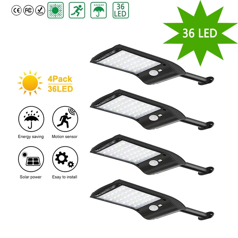 36 LED Solar Light Outdoor Super Bright Solar Lamp 280LM Motion Sensor Security Lights Wireless Waterproof Flexible Wall Lights
36 LED Solar Light Outdoor Super Bright Solar Lamp 280LM Motion Sensor Security Lights Wireless Waterproof Flexible Wall Lights