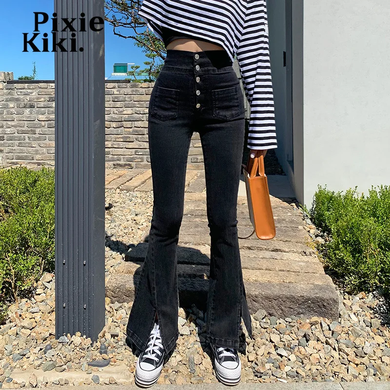 Пикантные обтягивающие расклешенные джинсы PixieKiki с разрезом, женские джинсовые брюки с высокой талией, уличная одежда, винтажная одежда Y2k, ...
Пикантные обтягивающие расклешенные джинсы PixieKiki с разрезом, женские джинсовые брюки с высокой талией, уличная одежда, винтажная одежда Y2k, ...