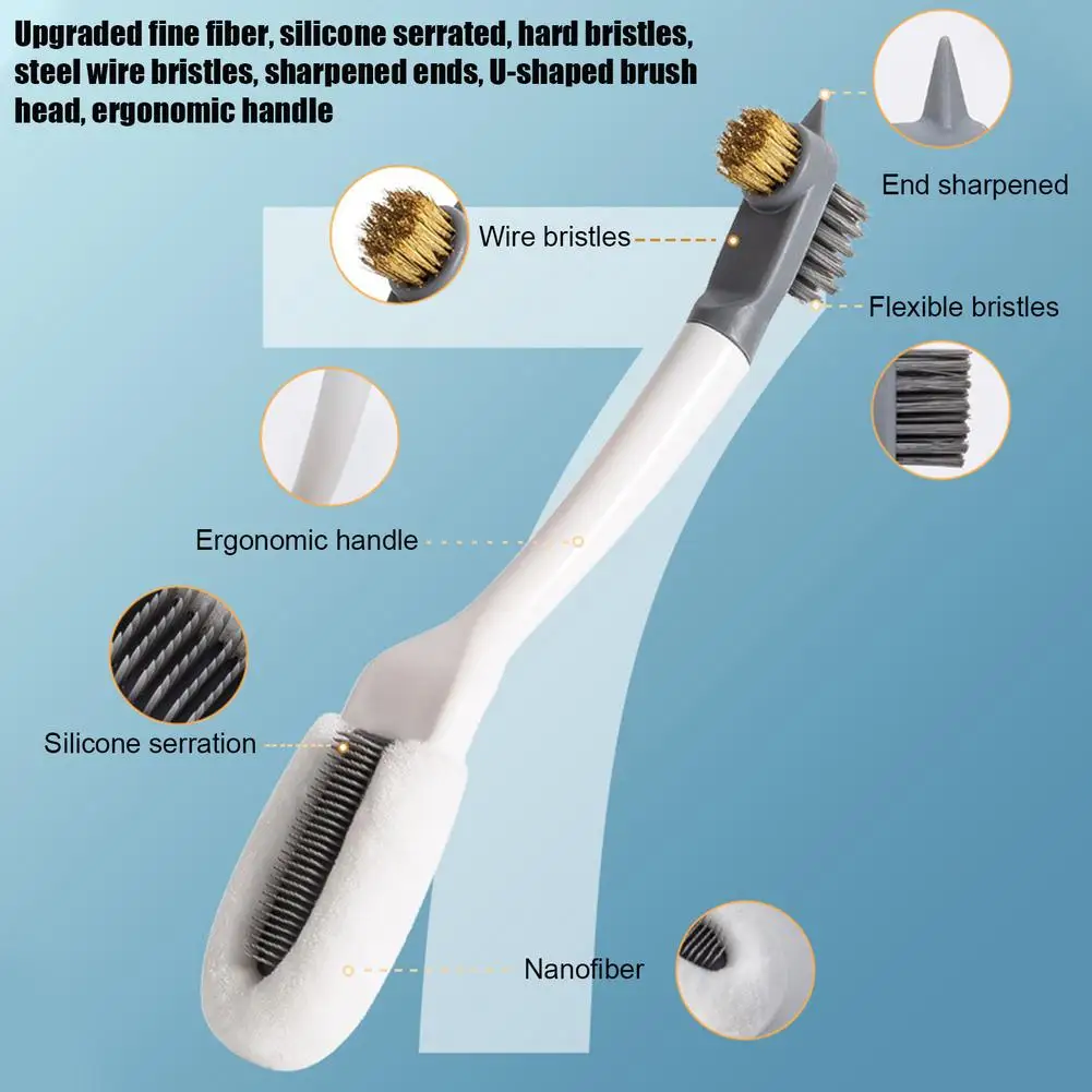 Professional Shoe Cleaning Brush Multifunctional Long-handled Shoe Brush Cleaner White Shoe Slippers Hanging Microfiber Brush
Professional Shoe Cleaning Brush Multifunctional Long-handled Shoe Brush Cleaner White Shoe Slippers Hanging Microfiber Brush